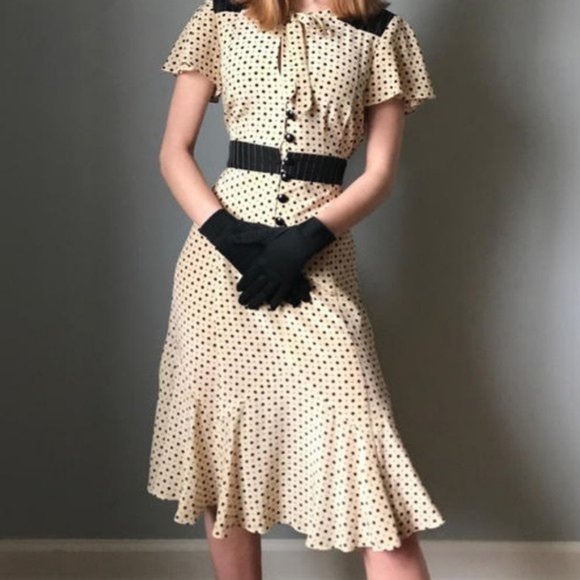 nanette lepore polka dot dress